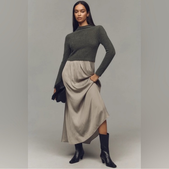 NWT/Anthropologie Twofer Maxi Dress - Picture 4 of 7